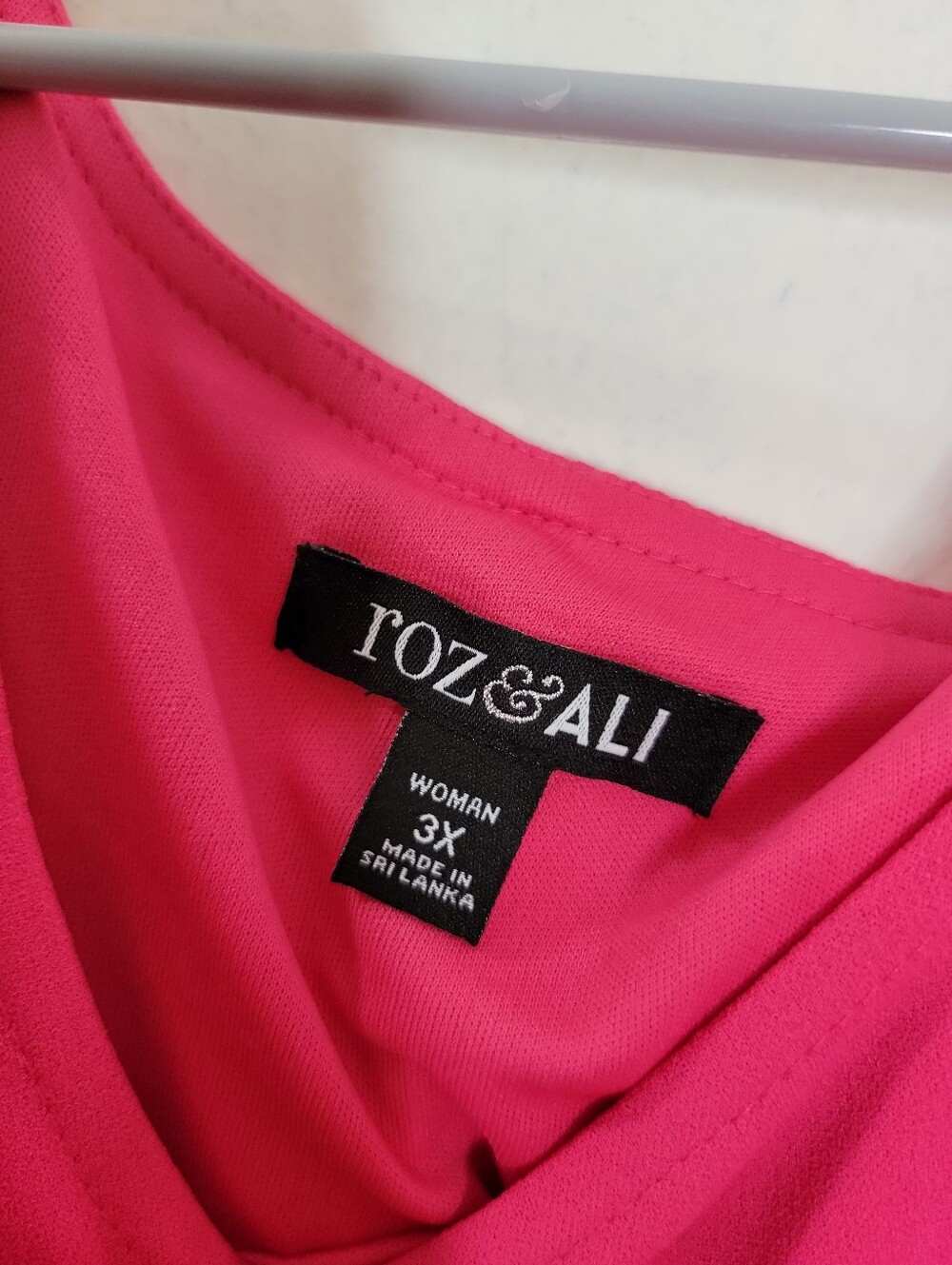 Roz & Ali Sleeveless Pink Ruffle-Hem Dress - Picture 3 of 3